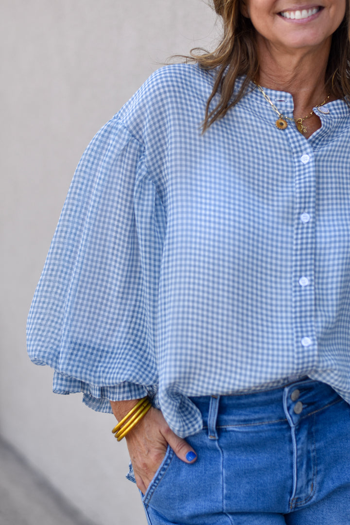 Fate Sweet Gingham Blouse