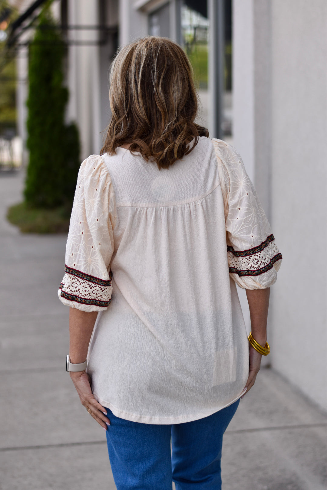 Easel's Gypsy Eyelet Top