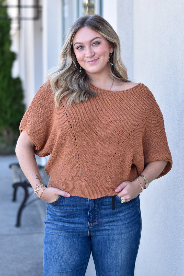 Ember Drift Sweater Top