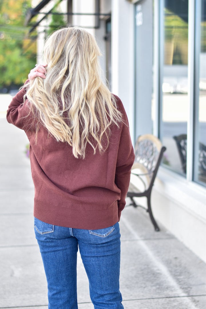 Blu Ivy Slouch Neck Dolman Pullover