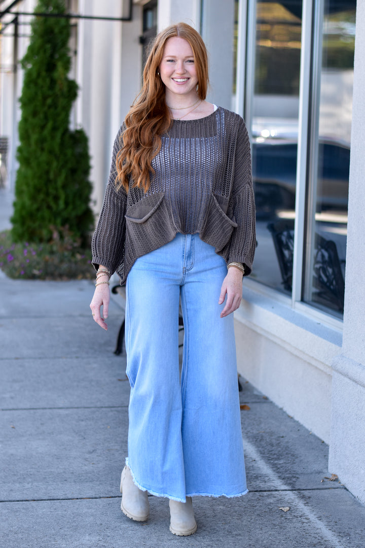 Tempo Paris Crochet Sweater