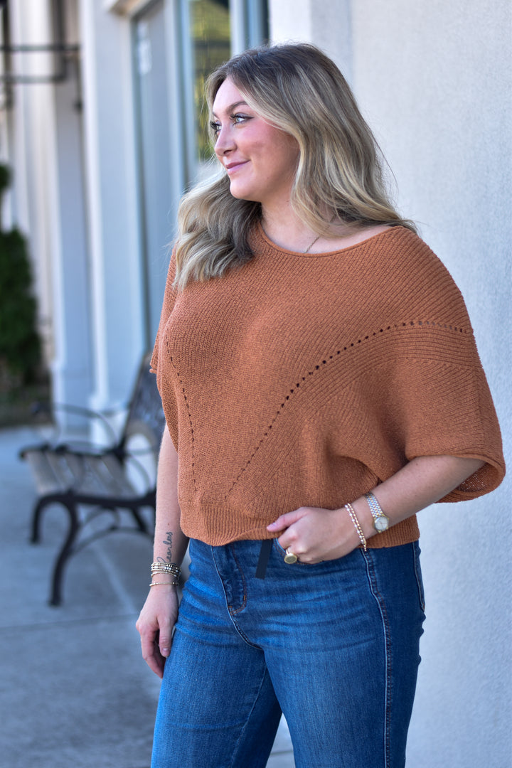 Ember Drift Sweater Top