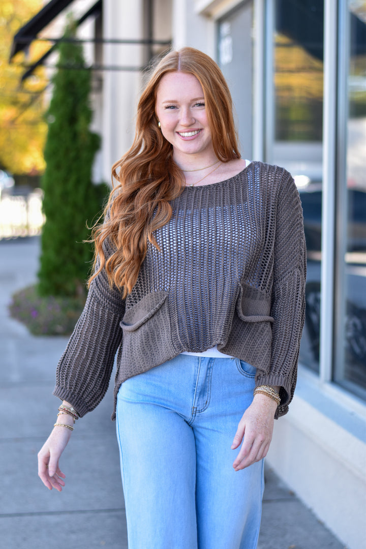 Tempo Paris Crochet Sweater