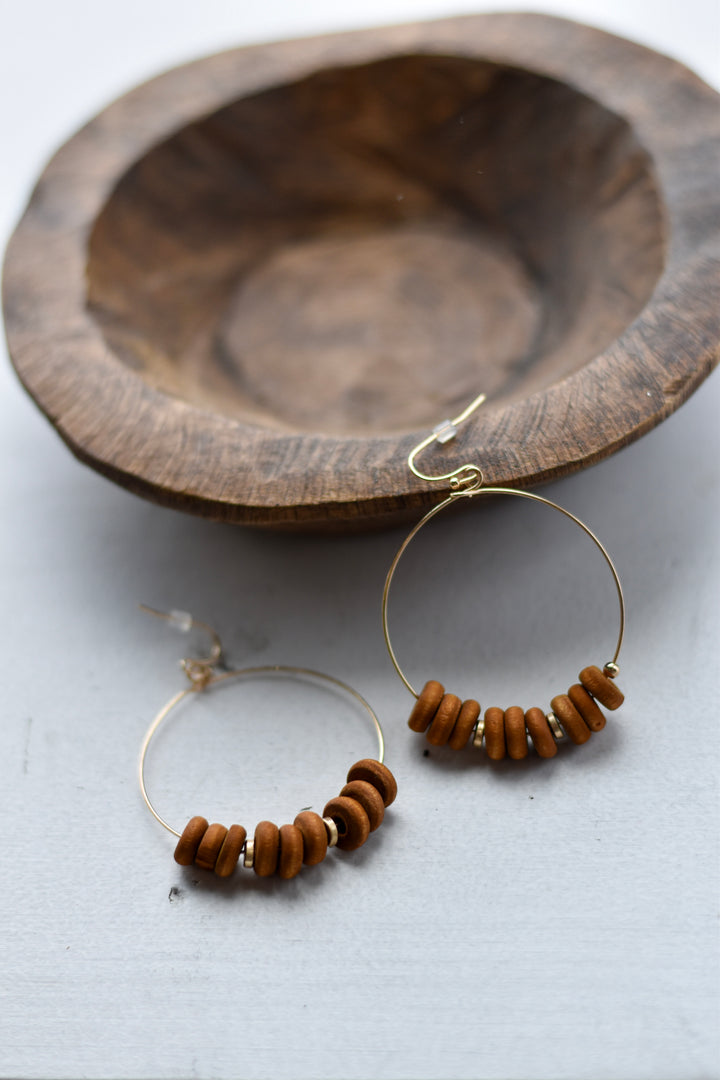 Golden Grove Beaded Earrings