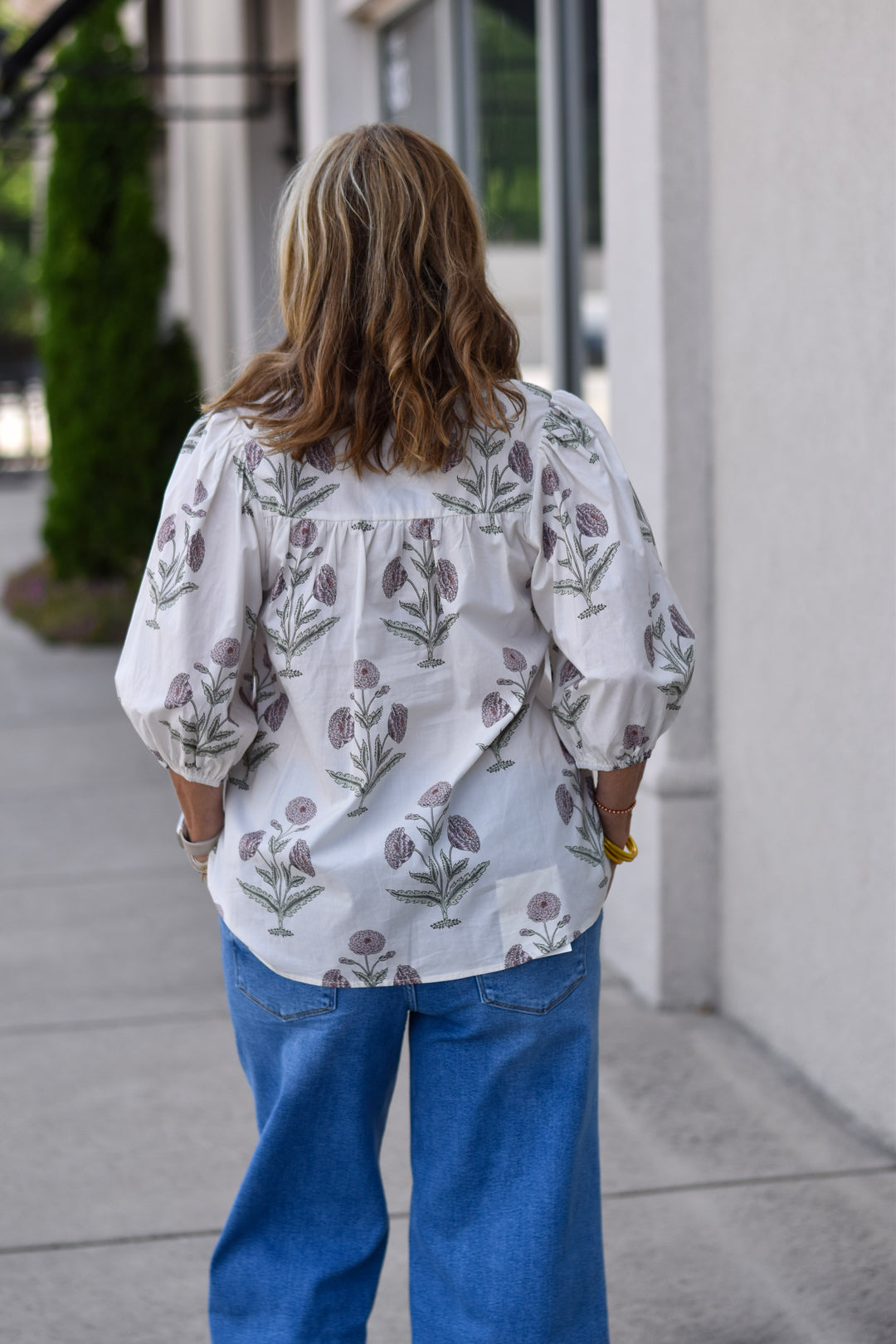 Vintage Bloom Cotton Blouse