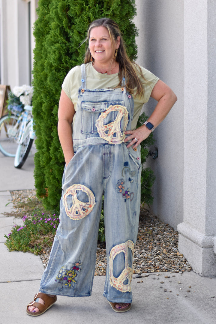 Peace & Patchwork Overalls