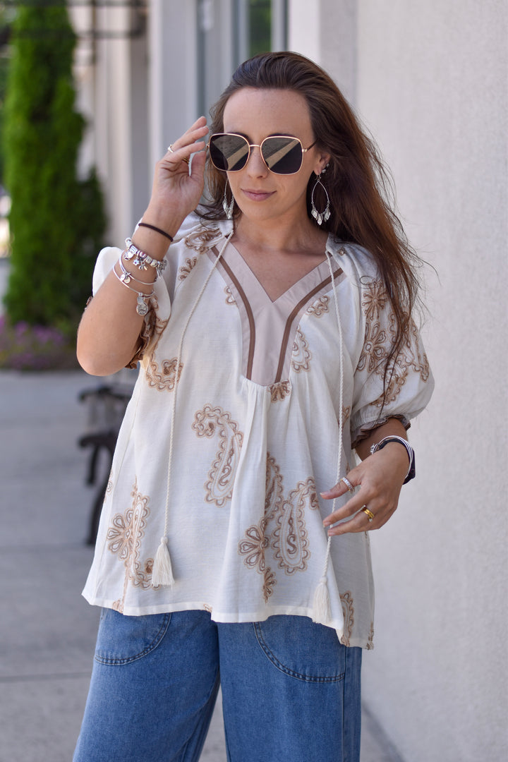 Umgee Boho Paisley Dreams Top