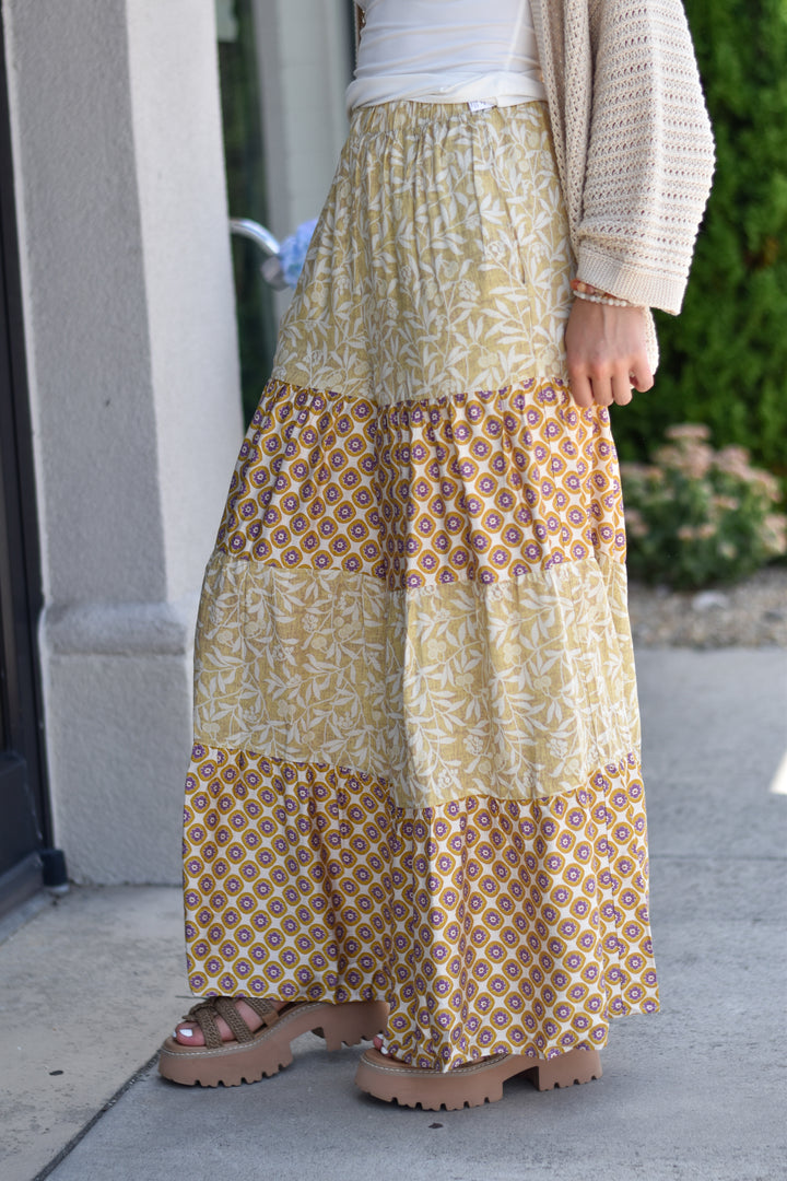 Sunset Bloom Wide Leg Pants