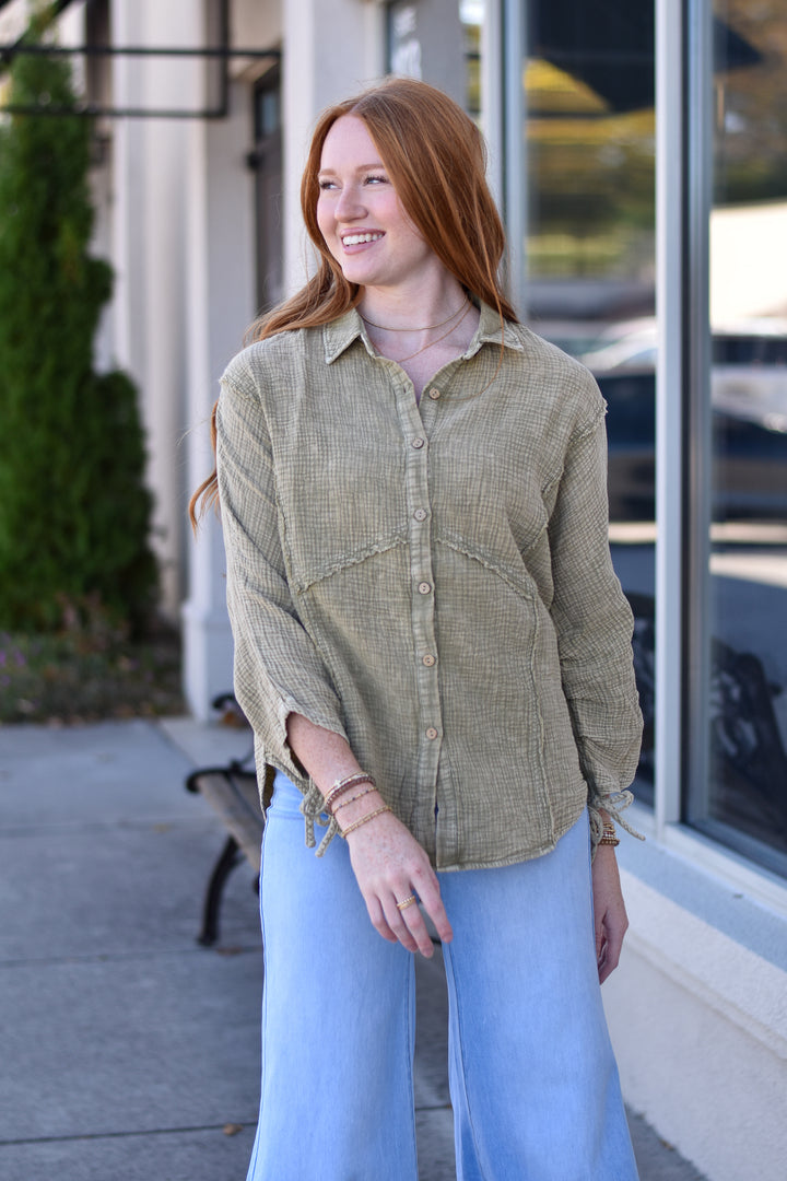 Driftwood Cotton Gauze Shirt