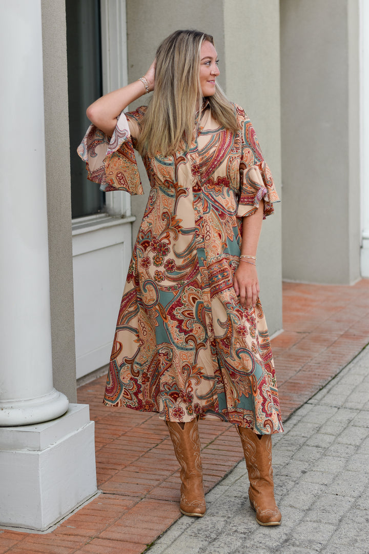 Wanderlust Paisley Dress