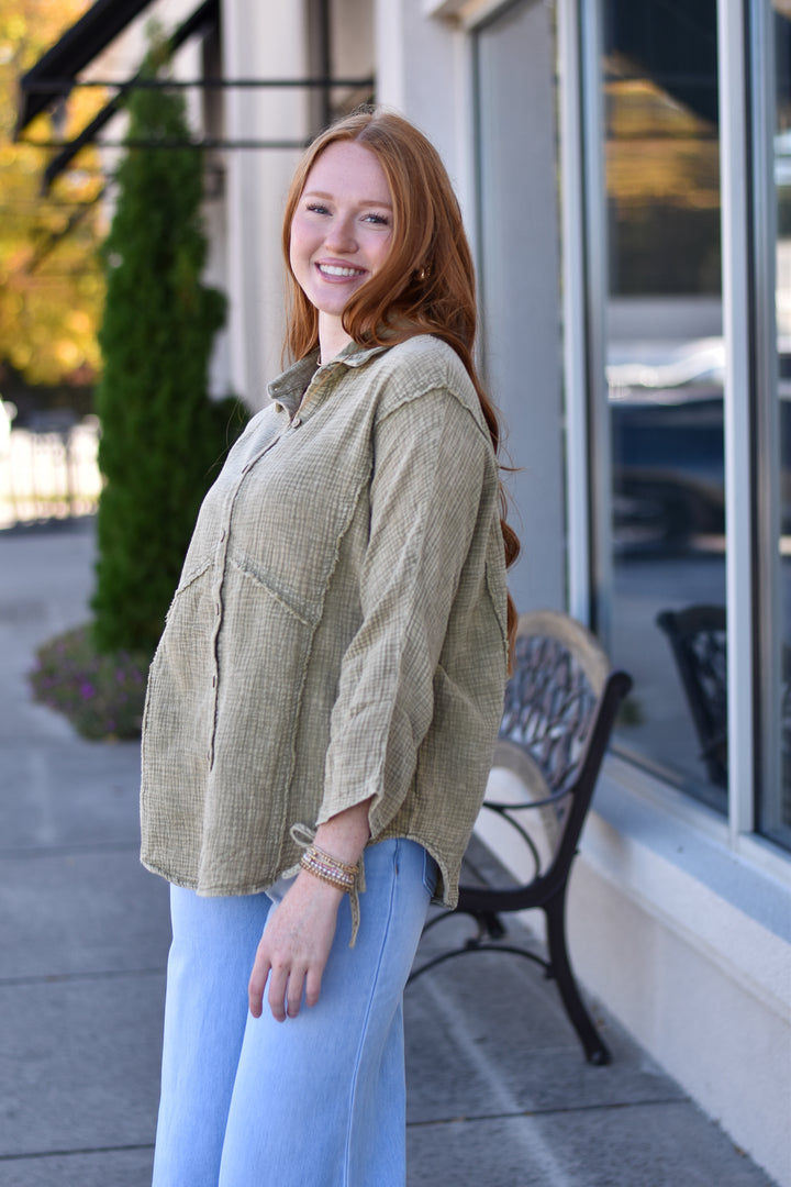 Driftwood Cotton Gauze Shirt