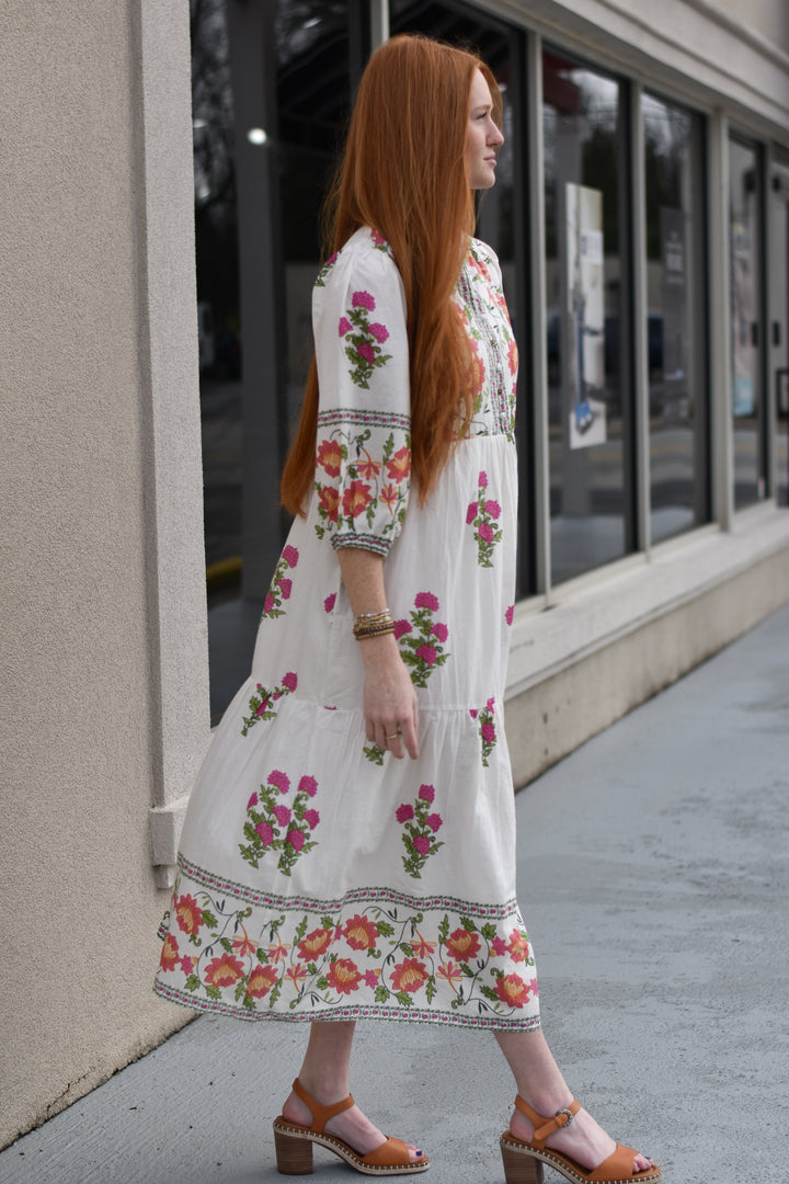 THML Floral Tiered Dress