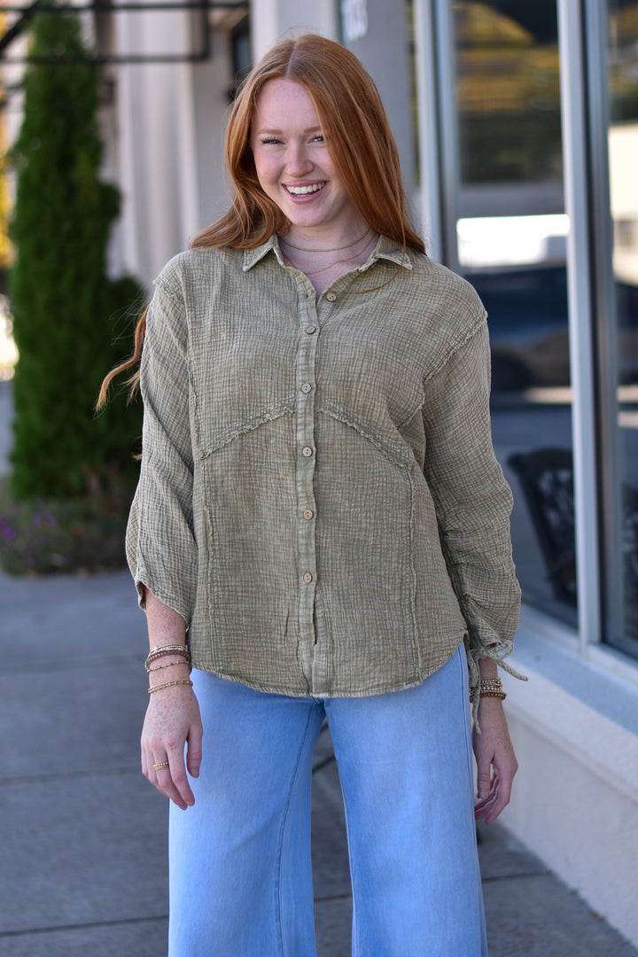 Driftwood Cotton Gauze Shirt
