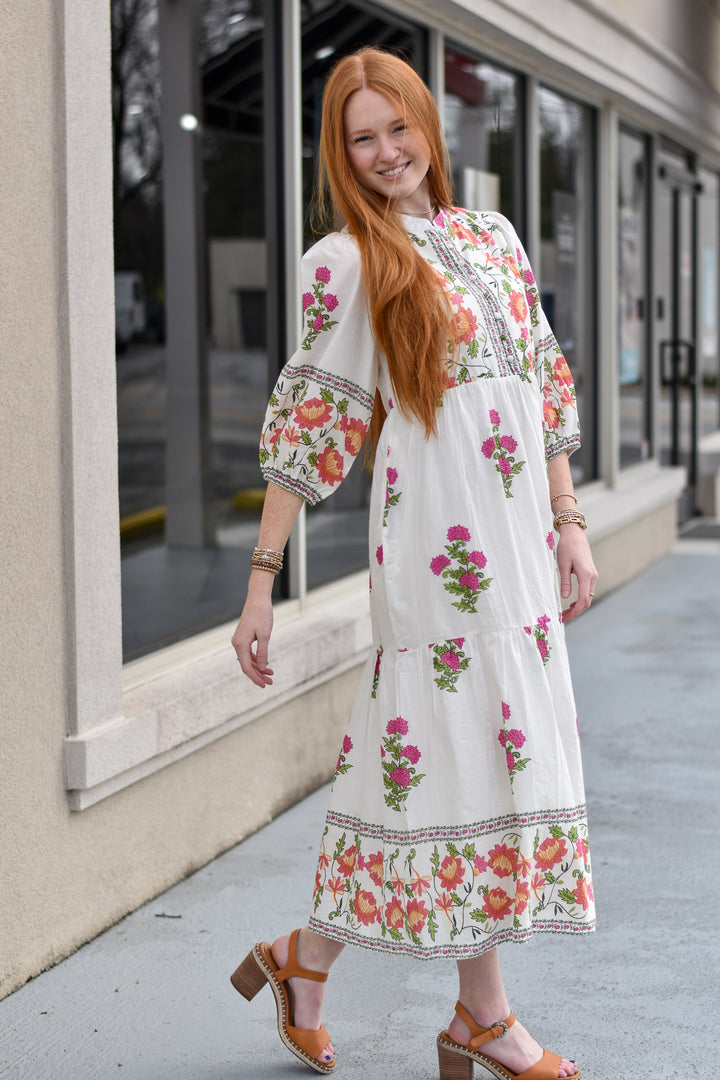 THML Floral Tiered Dress