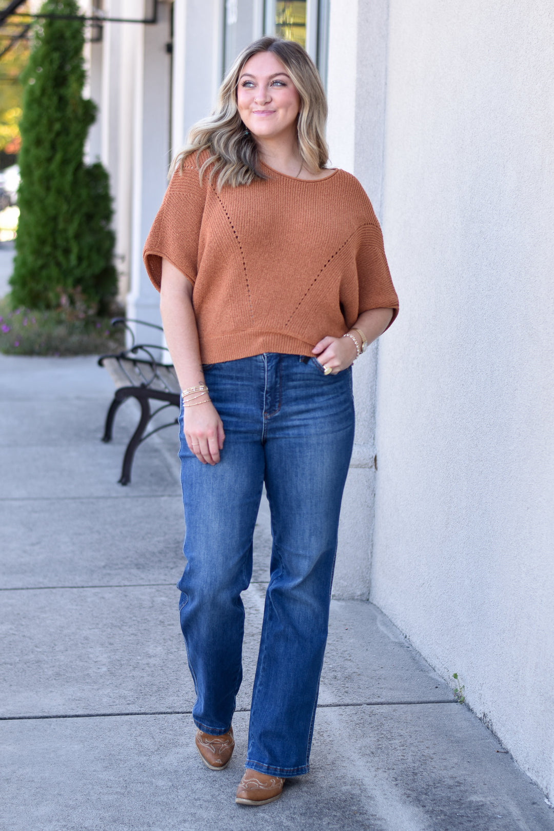 Ember Drift Sweater Top