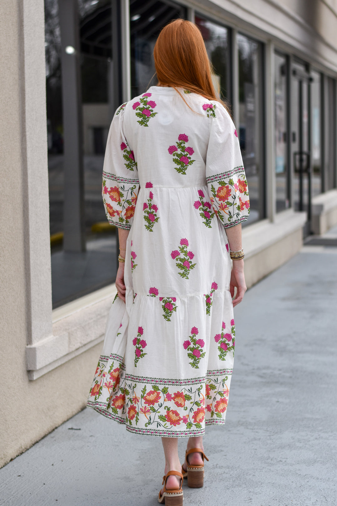 THML Floral Tiered Dress