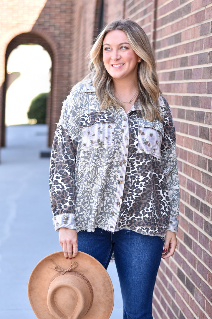 Wild Paisley Button-Down Shirt