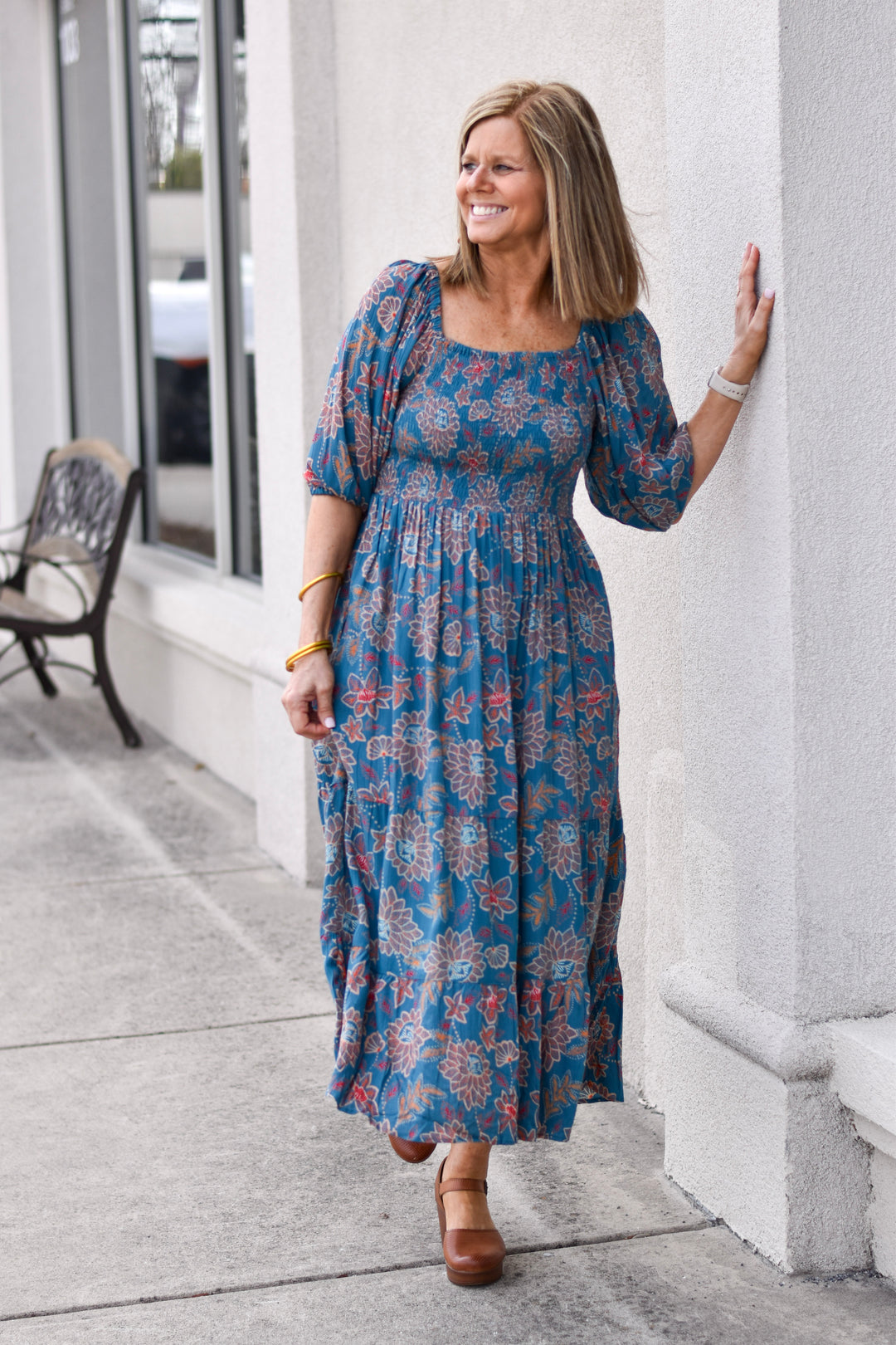 Blue Haven Boho Maxi Dress
