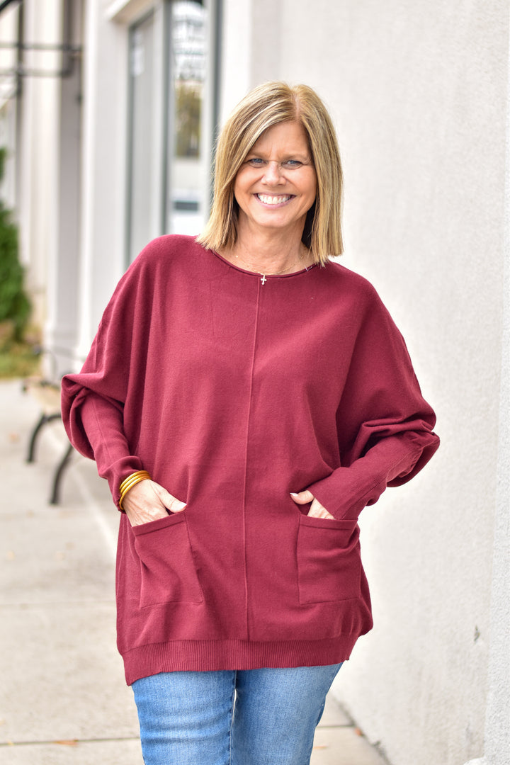 Tunic Pocket Sweater