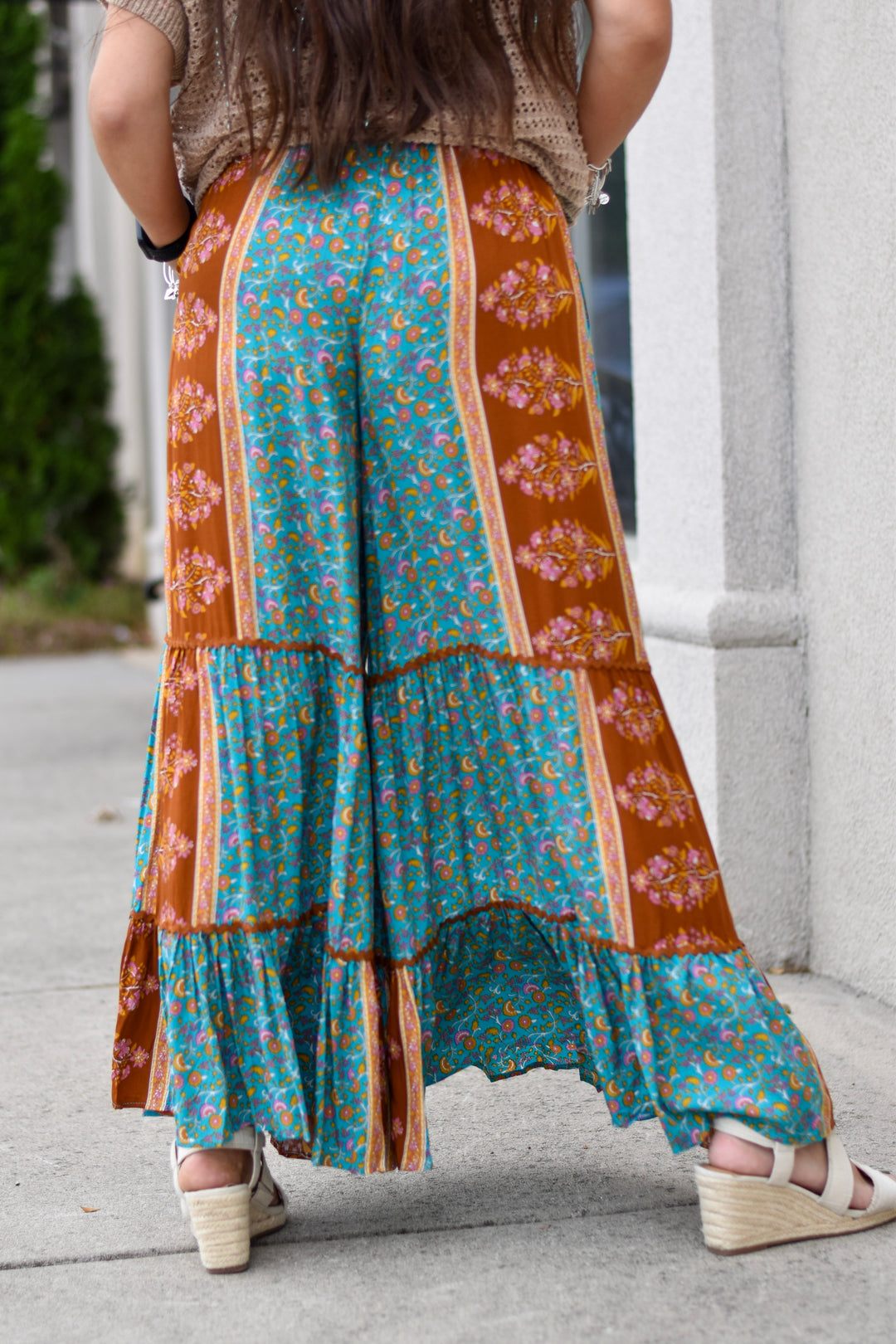 Easel Shiloh Boho Palazzo Pants