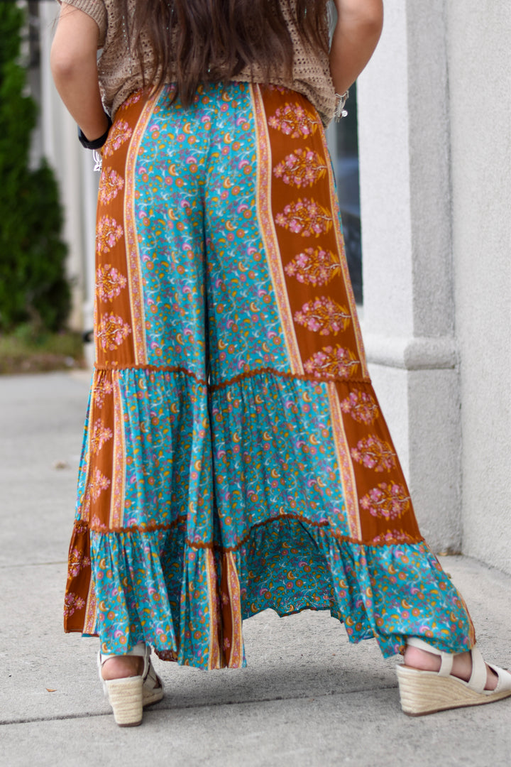 Easel Shiloh Boho Palazzo Pants