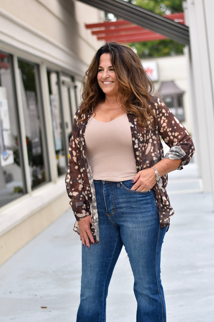 Charlie B Speckled Muse Blouse