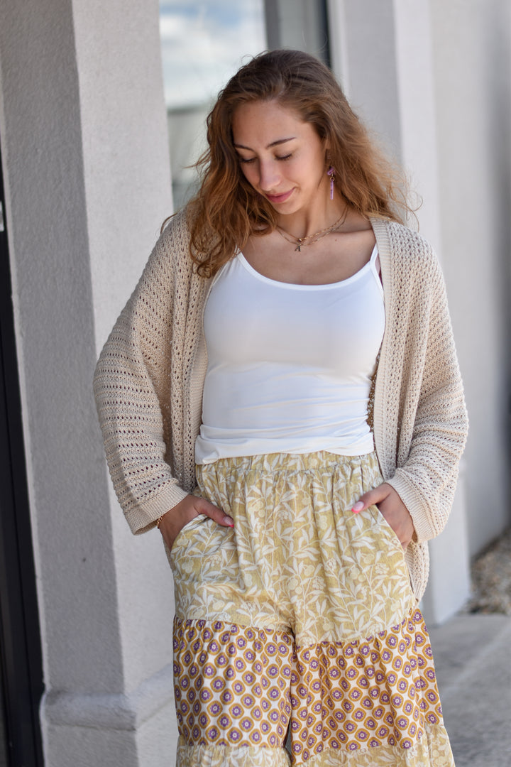 Natural Living Crochet Cardigan