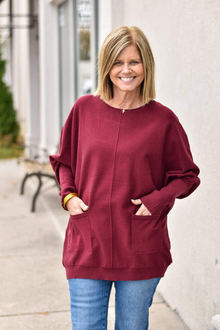 Tunic Pocket Sweater