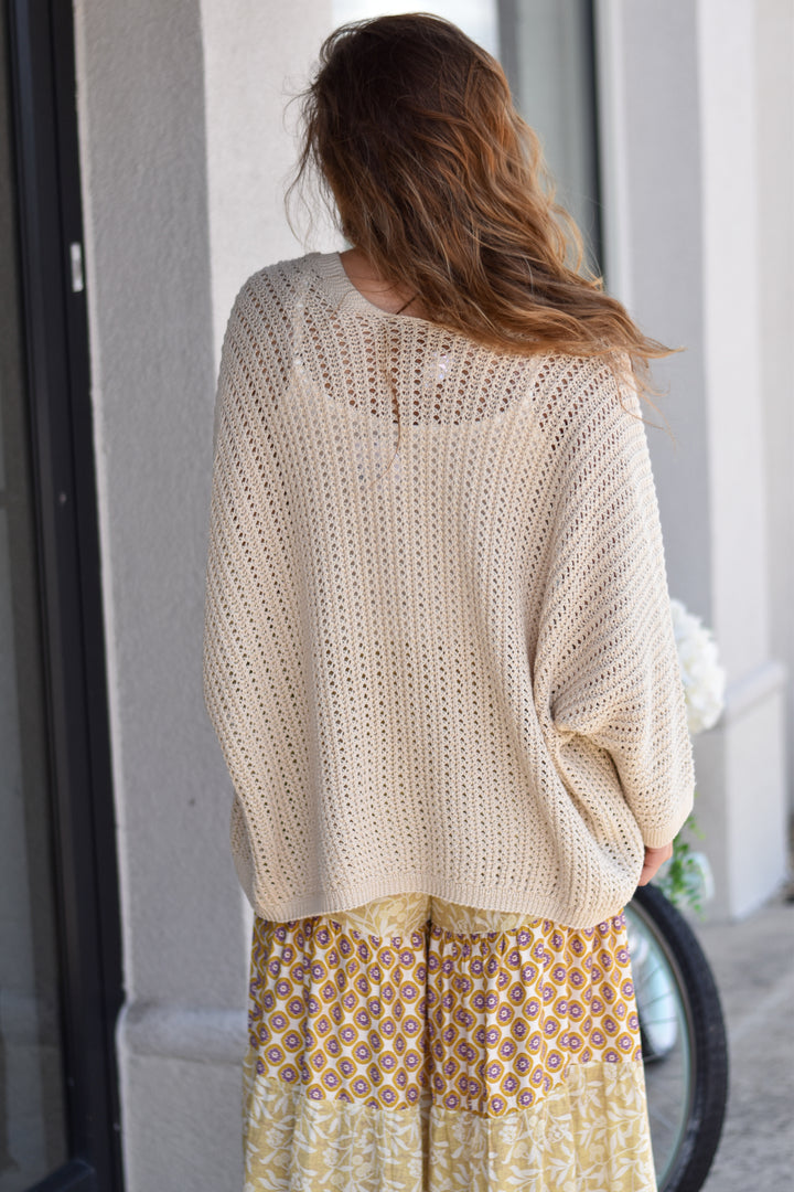Natural Living Crochet Cardigan
