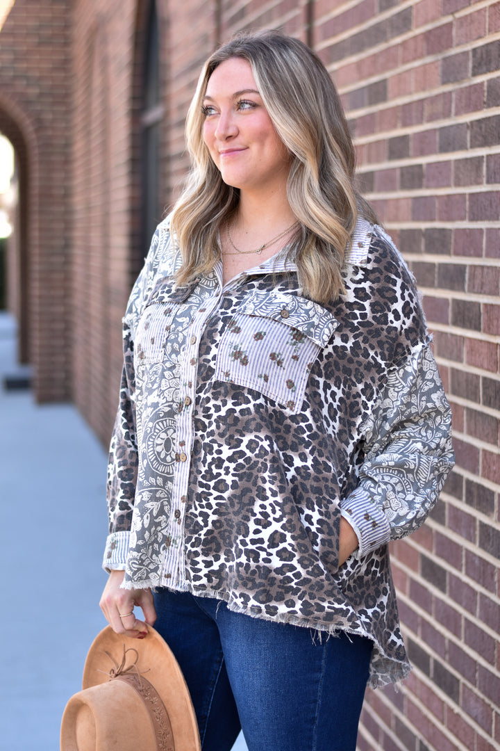 Wild Paisley Button-Down Shirt