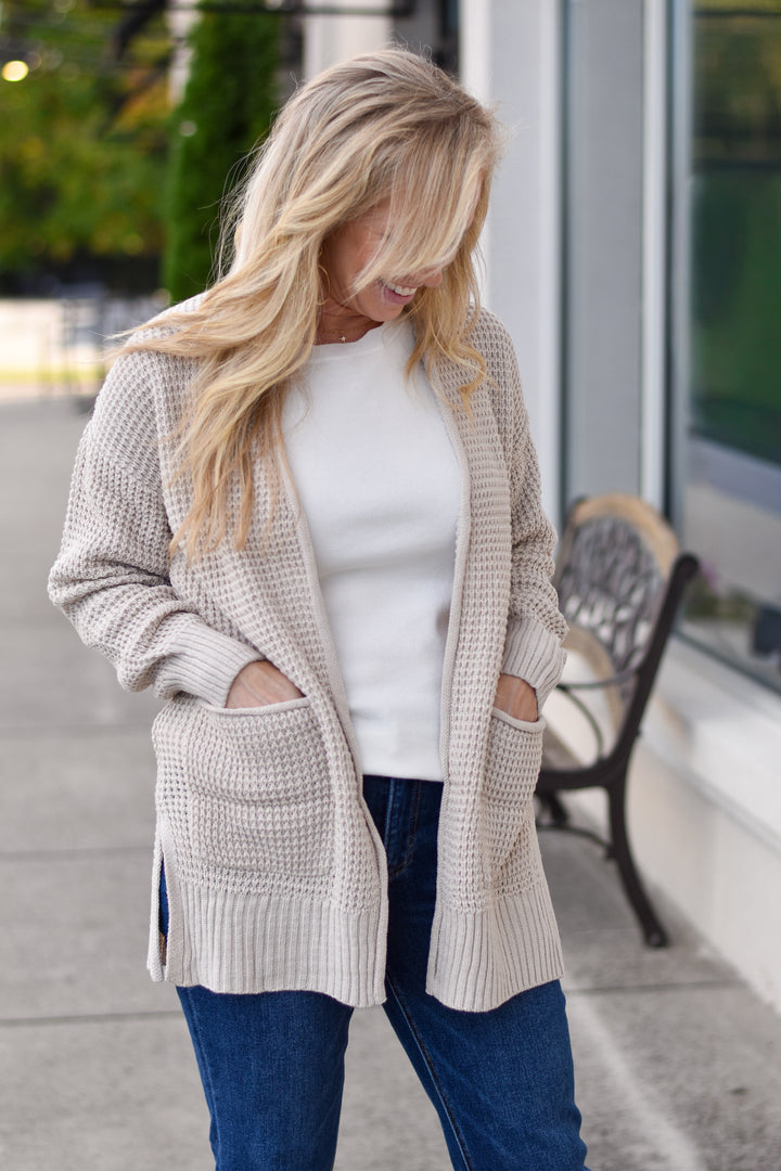 Cozy Waffle Knit Cardigan