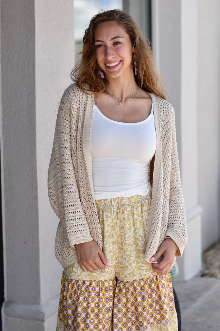 Natural Living Crochet Cardigan