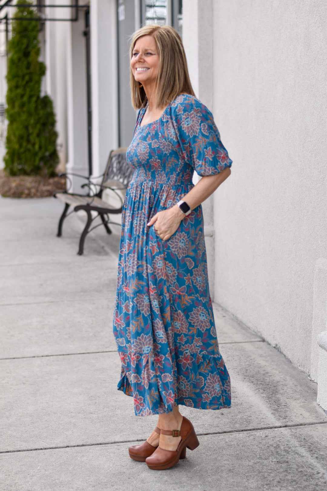 Blue Haven Boho Maxi Dress