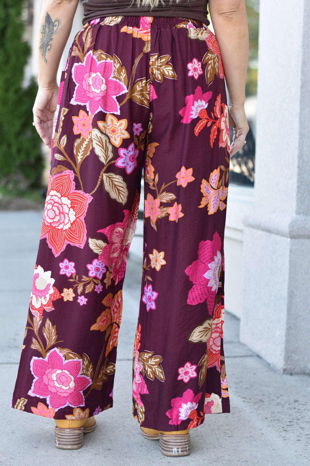 Umgee Wildflower Dreams Wide Leg Pants