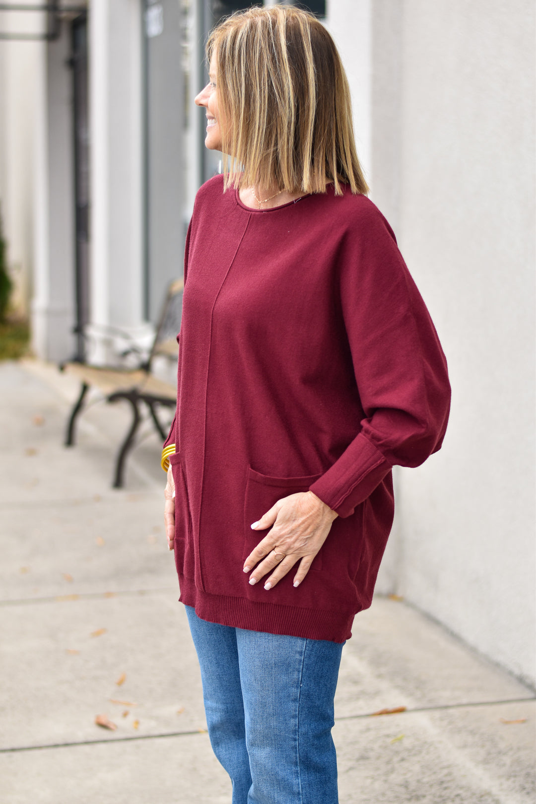 Tunic Pocket Sweater