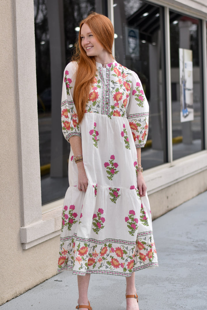 THML Floral Tiered Dress