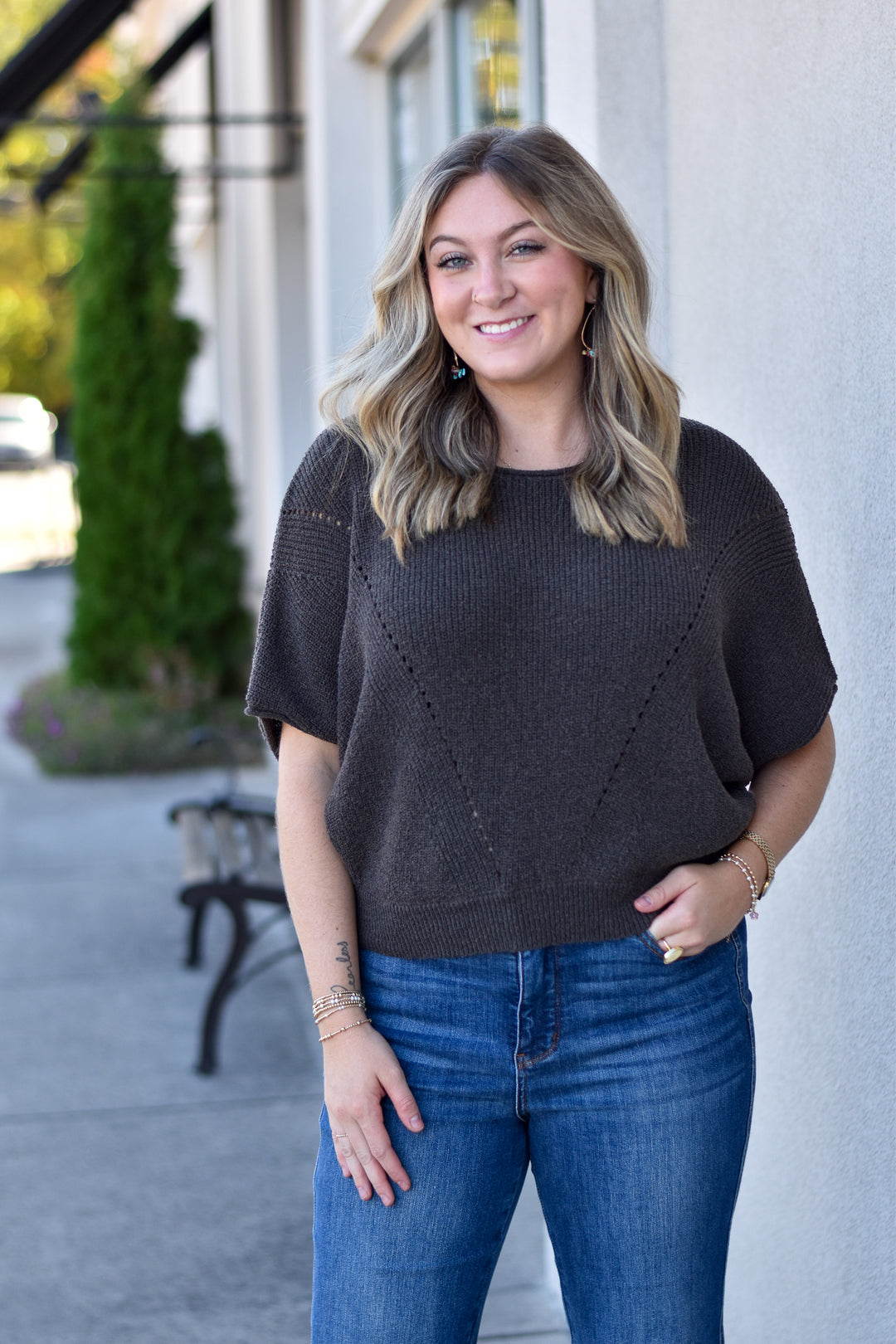 Ember Drift Sweater Top