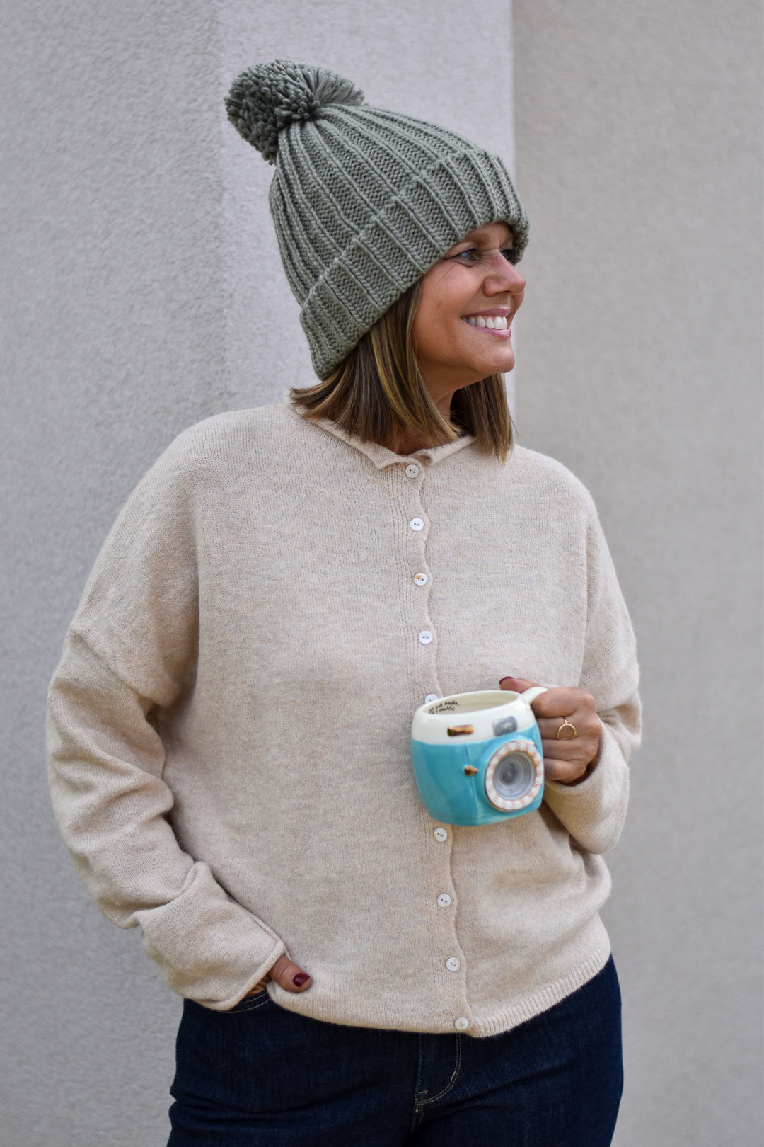 Alpine Charm Pom Beanie