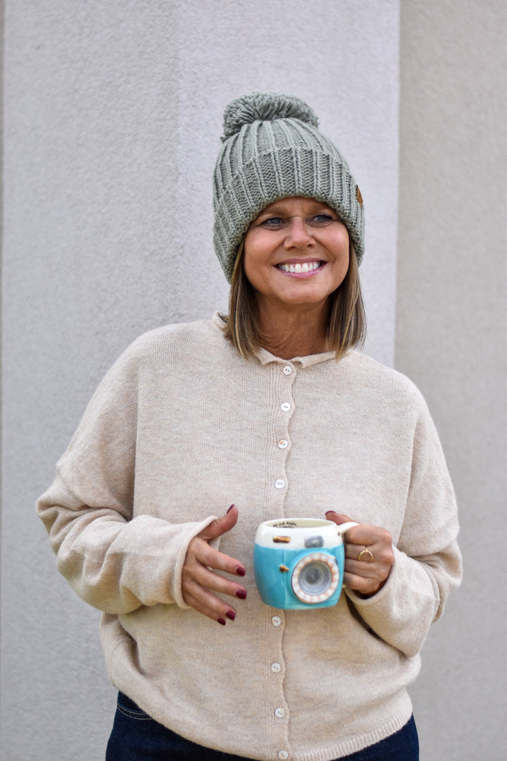 Alpine Charm Pom Beanie