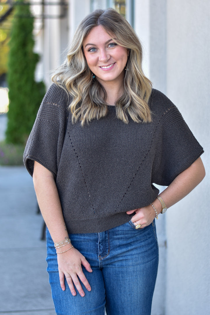 Ember Drift Sweater Top