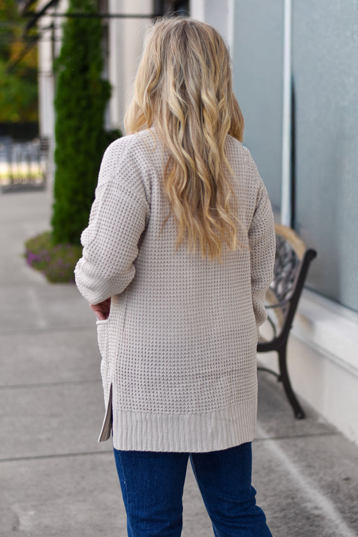 Cozy Waffle Knit Cardigan