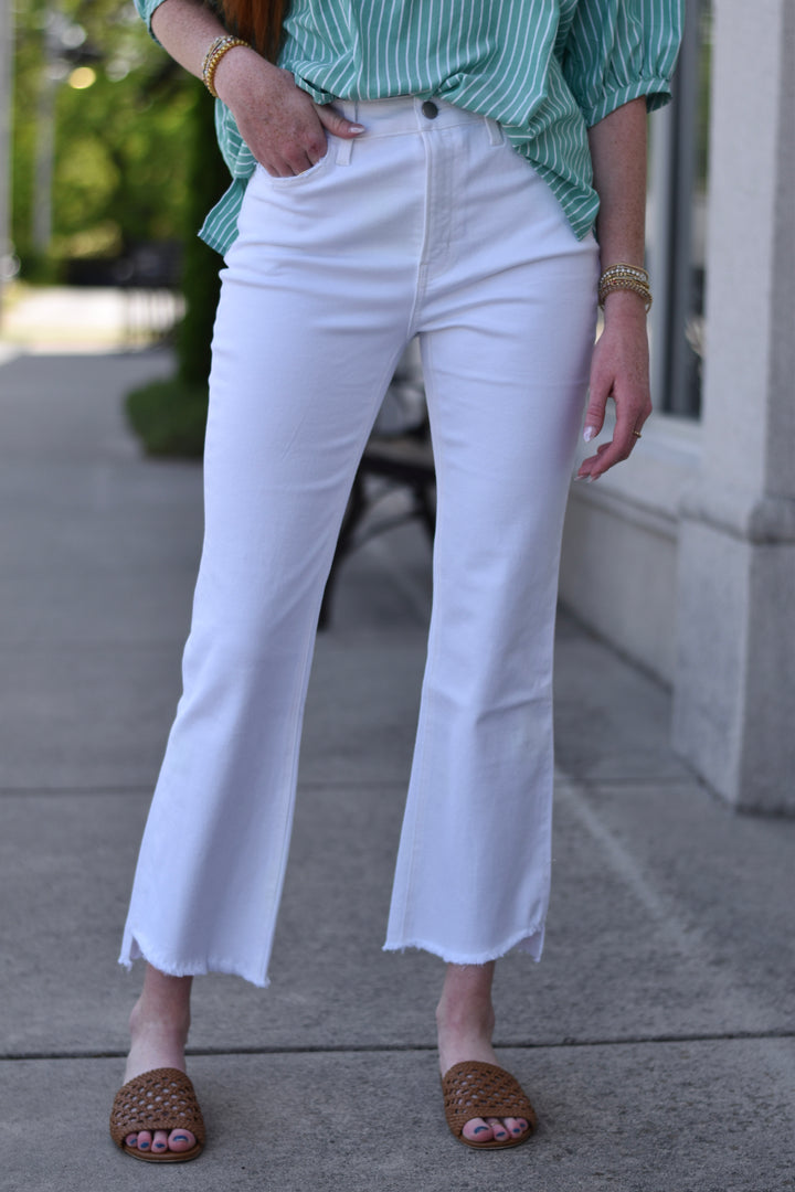 Flying Monkey Crop Flare Jeans
