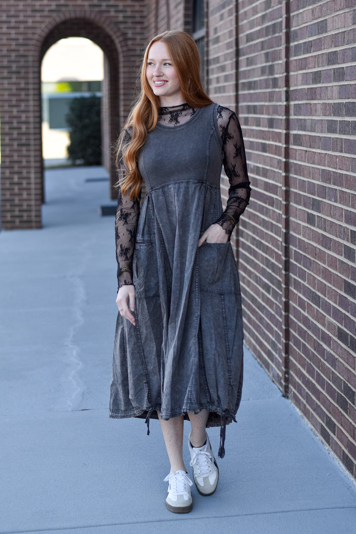 Mineral Drift Cargo Maxi Dress