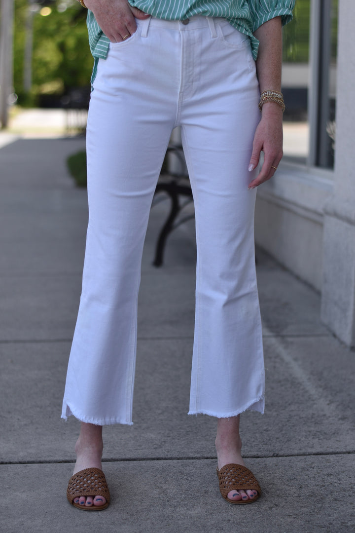 Flying Monkey Crop Flare Jeans