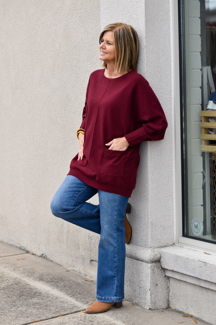 Tunic Pocket Sweater