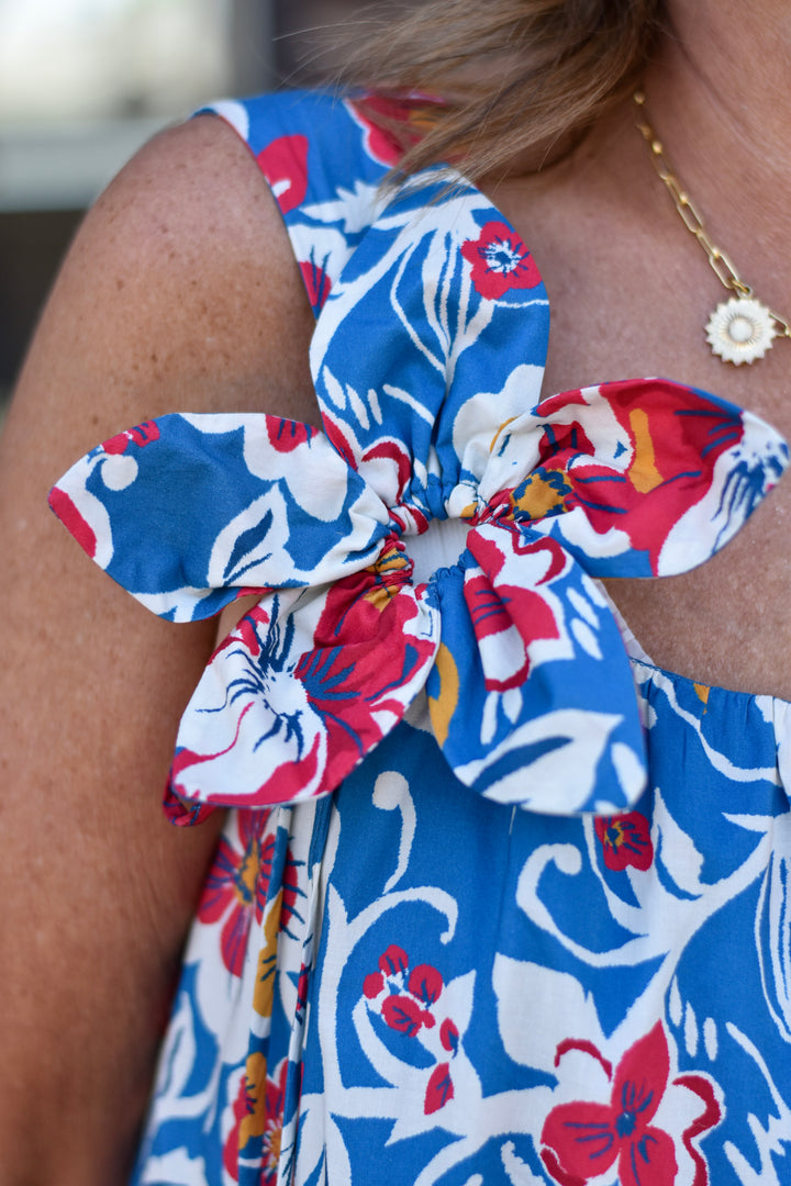 Bluebell Garden Cotton Midi Dress