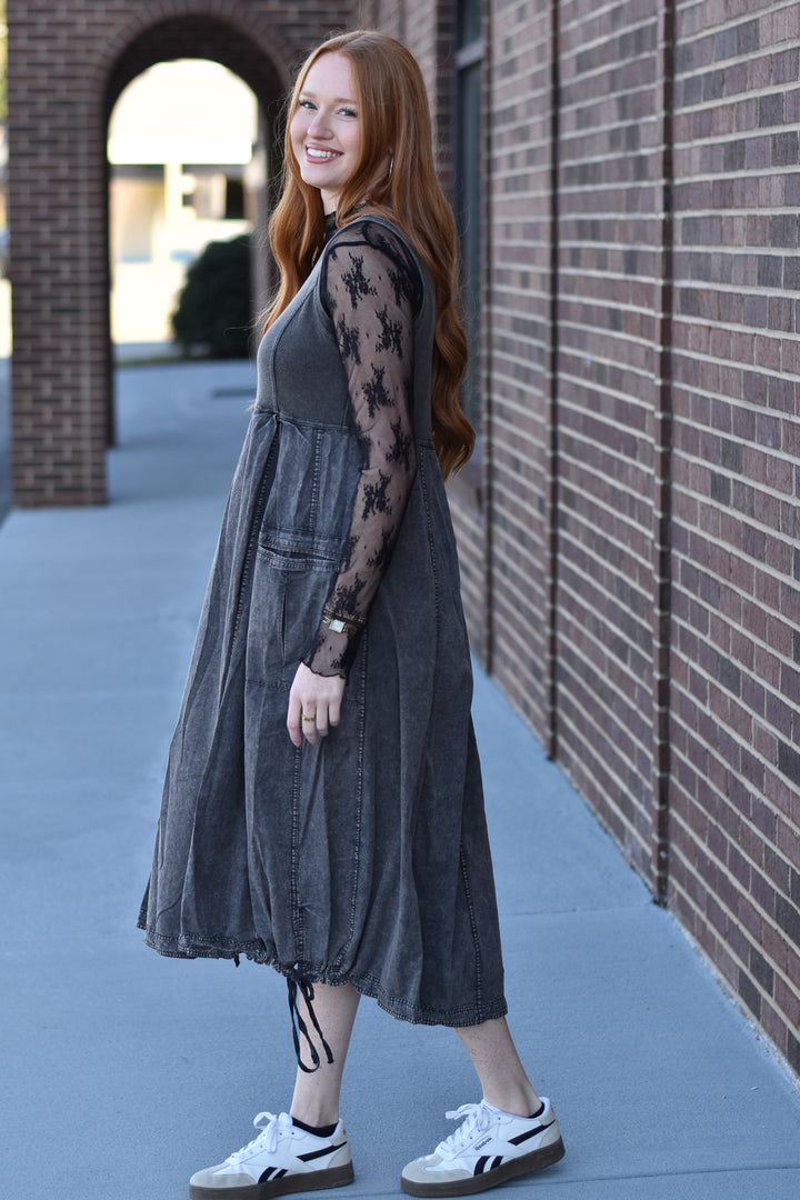 Mineral Drift Cargo Maxi Dress