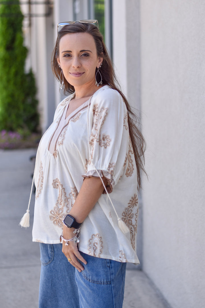 Umgee Boho Paisley Dreams Top