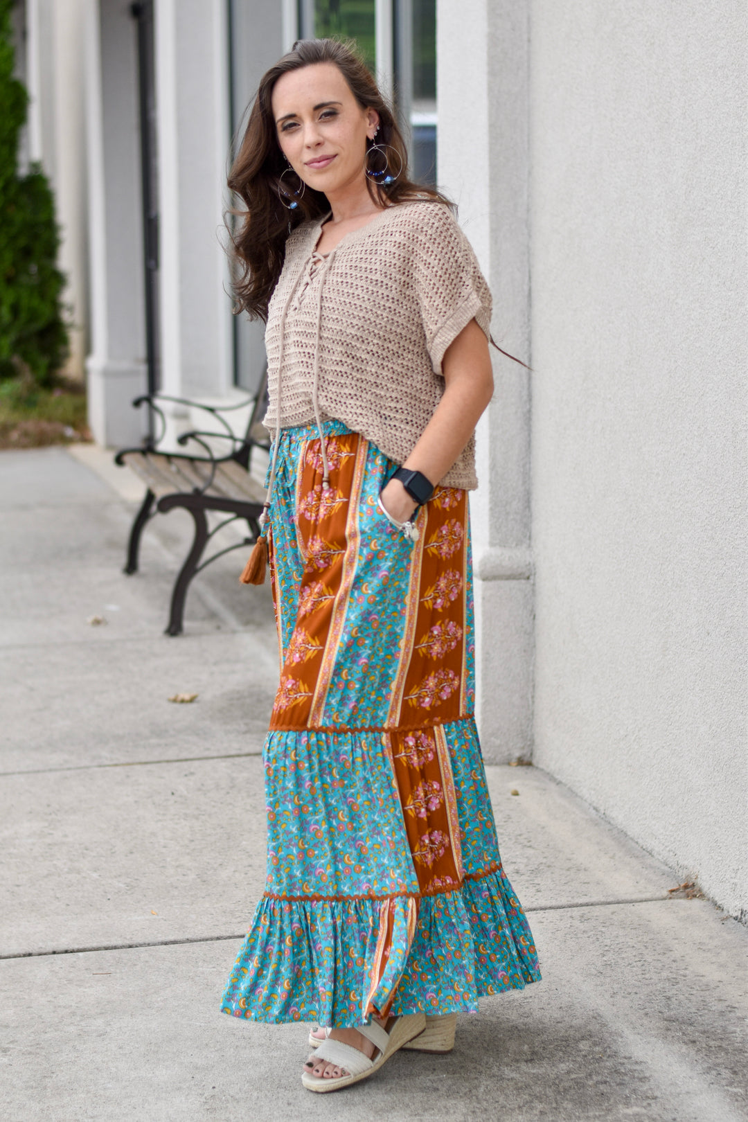 Easel Shiloh Boho Palazzo Pants