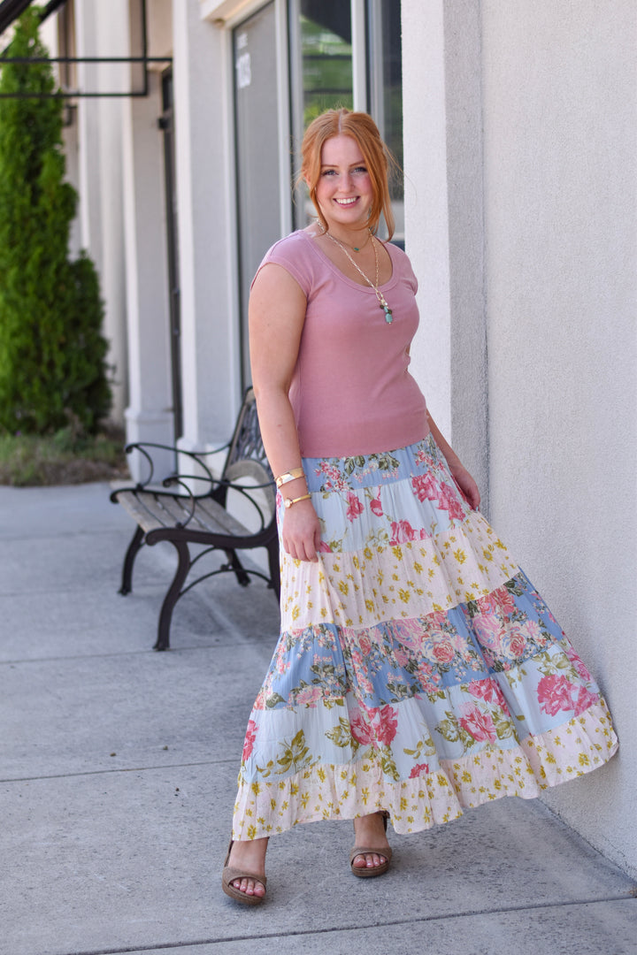 Rose Garden Tiered Skirt
